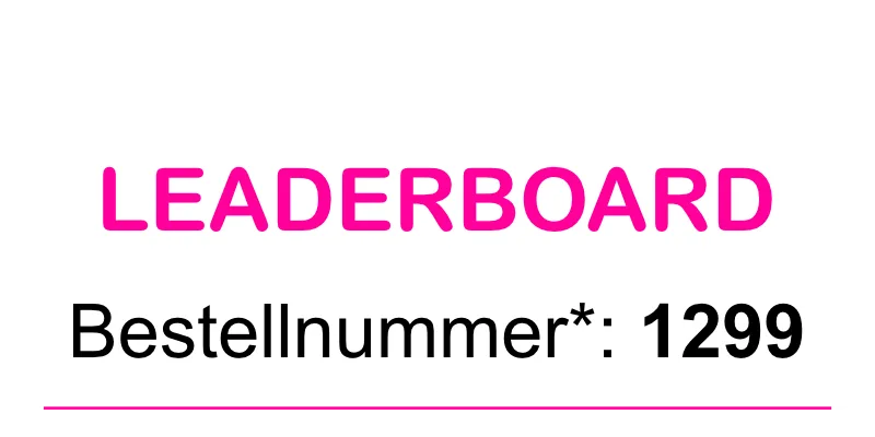 Bestellnummer 1299 ⭐⭐⭐